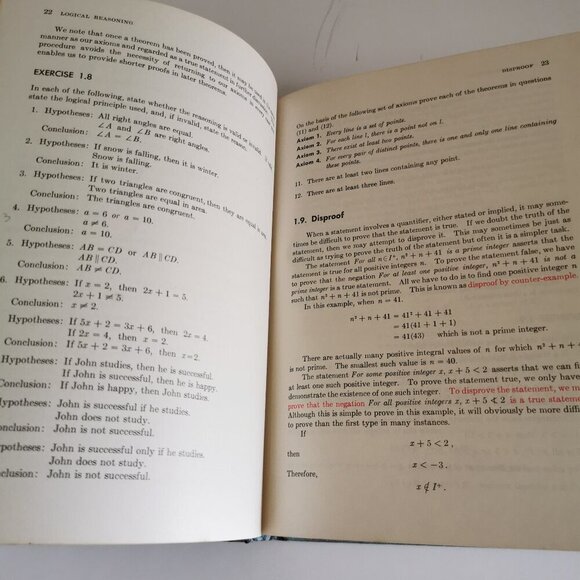 1960s Functions Relations & Transformations Textbook Vintage Math Logical Reason - Picture 11 of 12